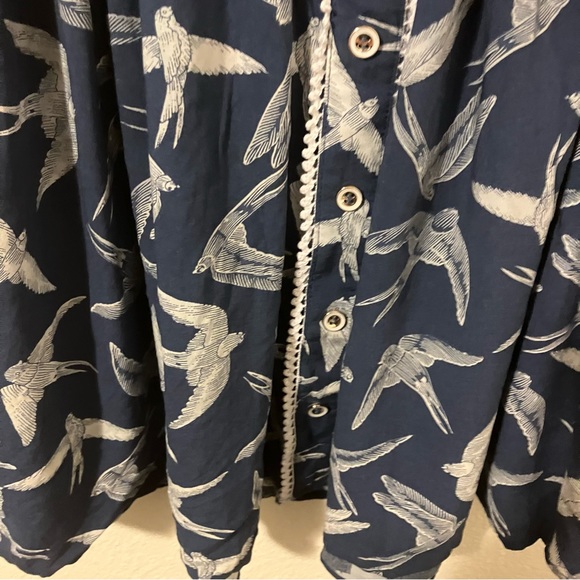 ModCloth Hell Bunny Lilou Swallow Printed Skirt- XS - Picture 10 of 12